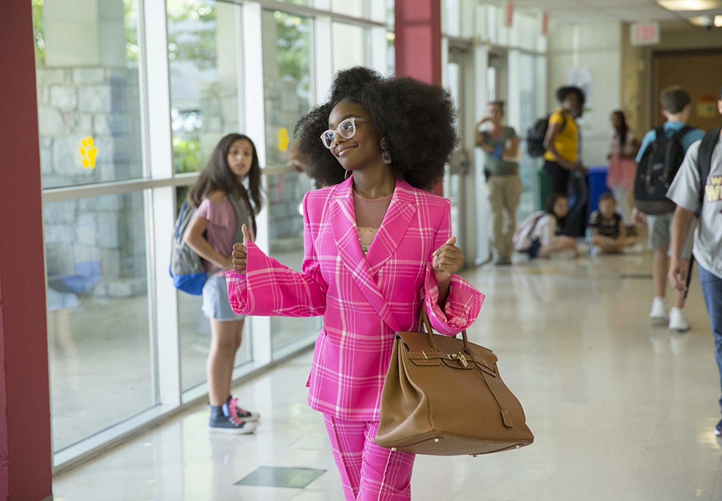 Marsai Martin stars as the teenage reincarnation of high-strung boss-from-hell in 'Little'