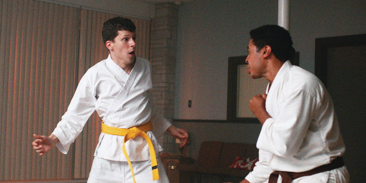 Jesse Eisenberg and Phillip Andre Botello star in 'The Art of Self-Defense.'