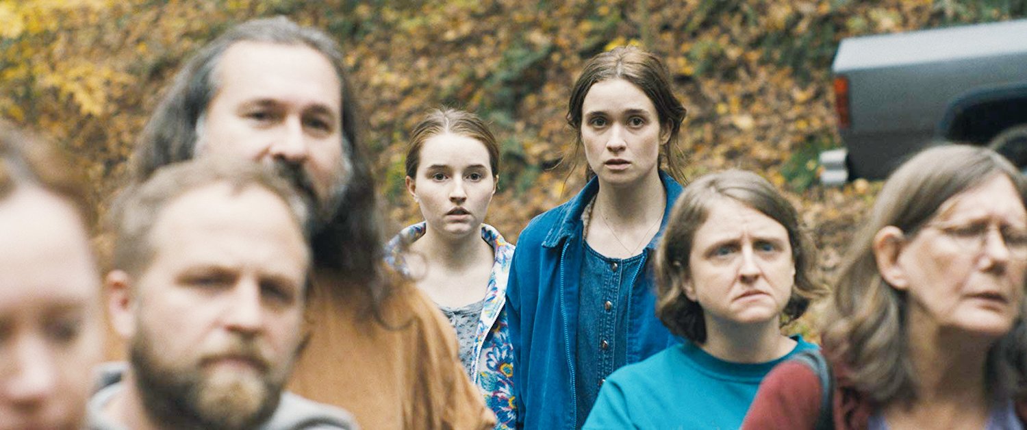Alice Englert, Kaitlyn Dever and Ramona Schwalbach in 'Them That Follow.'