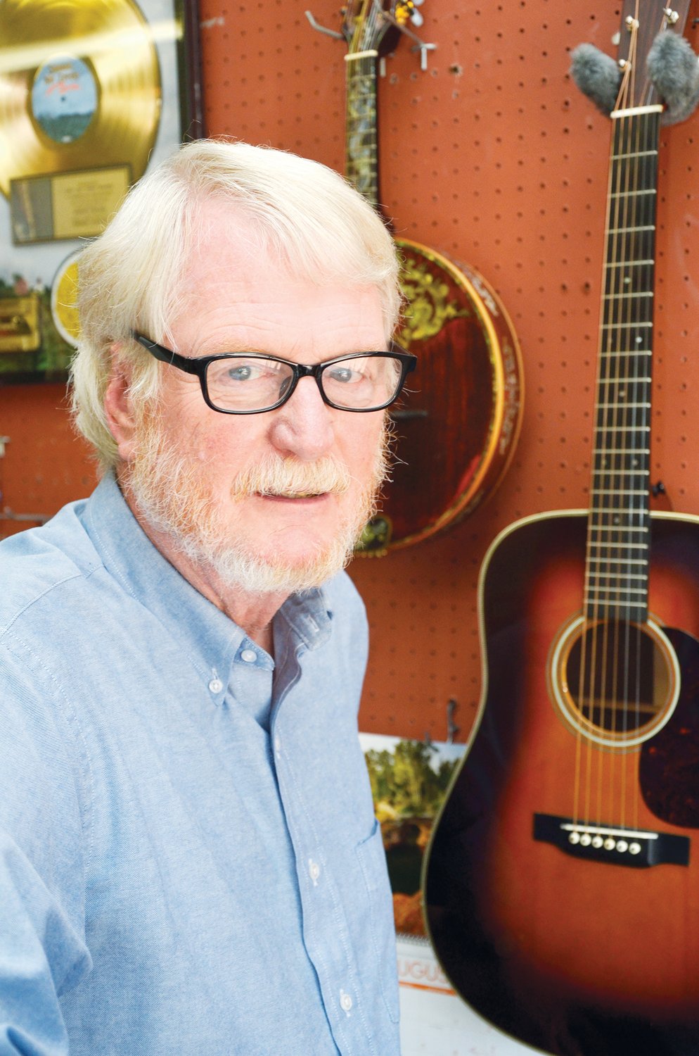 Tommy Edwards sells a variety of products in his antique store, but he loves to play music. His favorite style is bluegrass, and he plays in a variety of bands throughout the Carolinas.