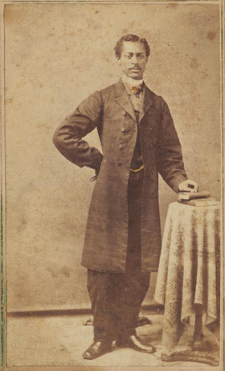 A photograph of Robert T. Freeman, Lewis Freeman's grandson, who would become the first African American dentist in the United States after graduating from the Harvard School of Dental Medicine in 1869.