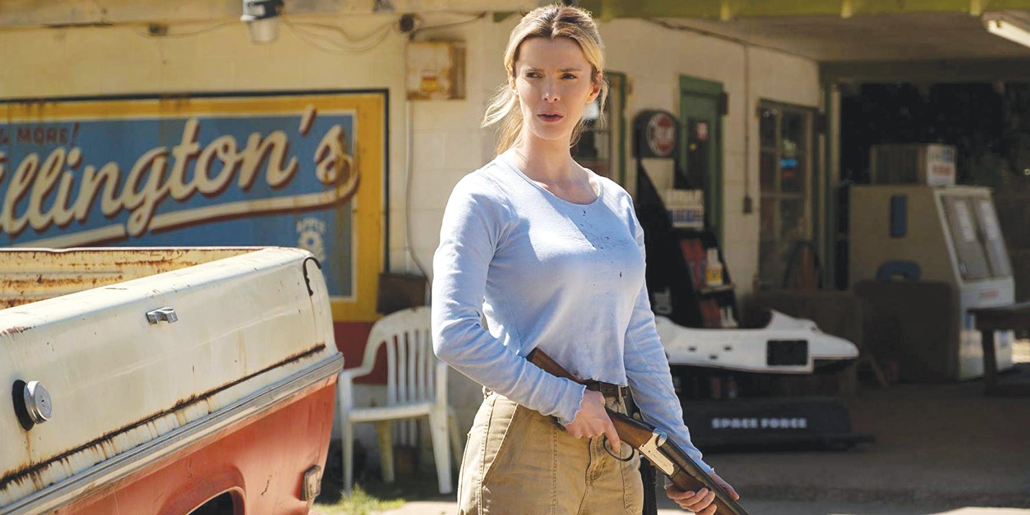 Betty Gilpin stars as the heroine in “The Hunt.”