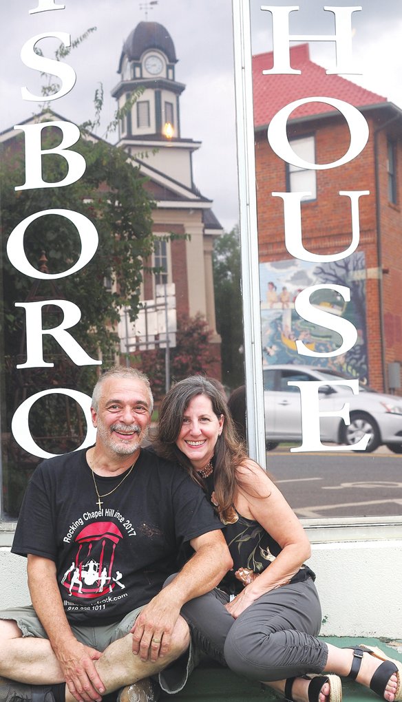 Pittsboro Roadhouse owners Greg and Maria Lewis are moving down the road. They're moving from the restaurant's location in downtown Pittsboro and opening a steakhouse at Chatham Mills north of downtown.