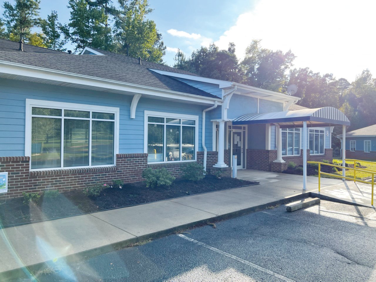 A crew of more than 25 employees of area Lowe’s Home Improvement stores worked to beautify the Council on Aging's center in Siler City recently..