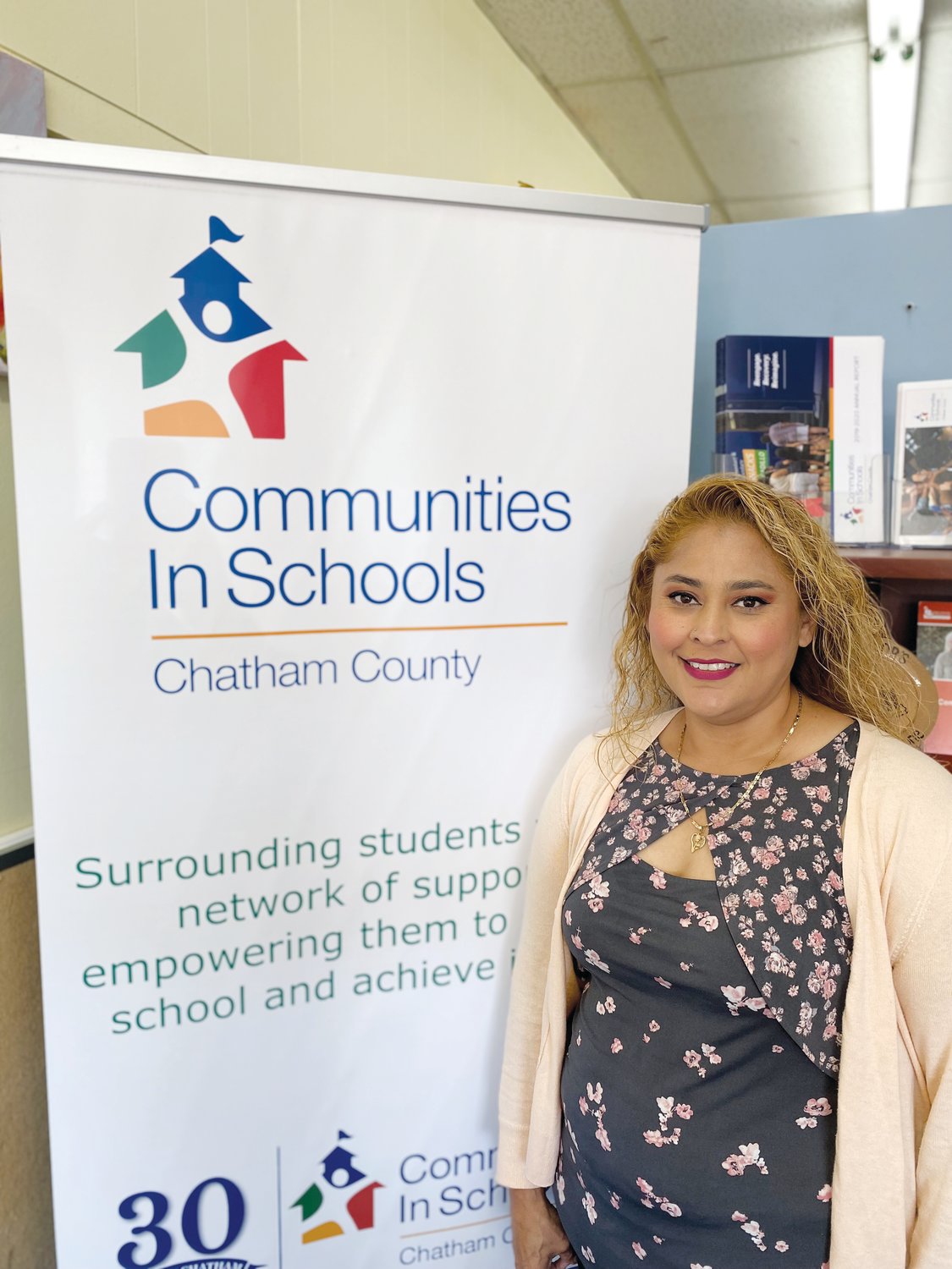 Verónica Nuñez es la nueva auxiliar del programa de defensa de la familia para Communities in Schools en el Condado de Chatham.