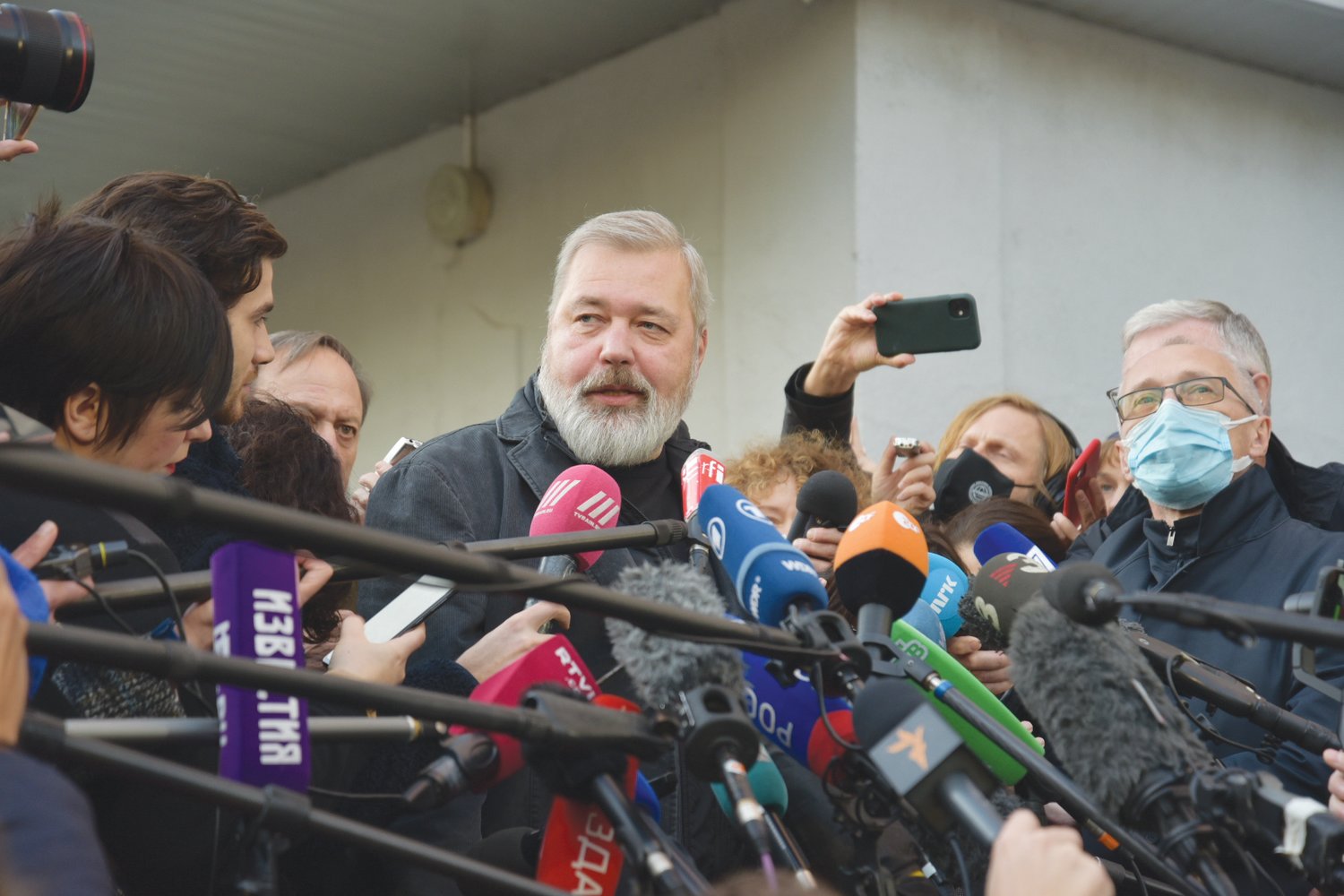 Dmitry Muratov, editor-in-chief of the Moscow newspaper Novaya Gazeta who shared in the 2021 Nobel Peace Prize, has seen more than his share of human rights violations and trauma. Six of his staff members have been murdered, and his newspaper offices have been sprayed with chemicals.