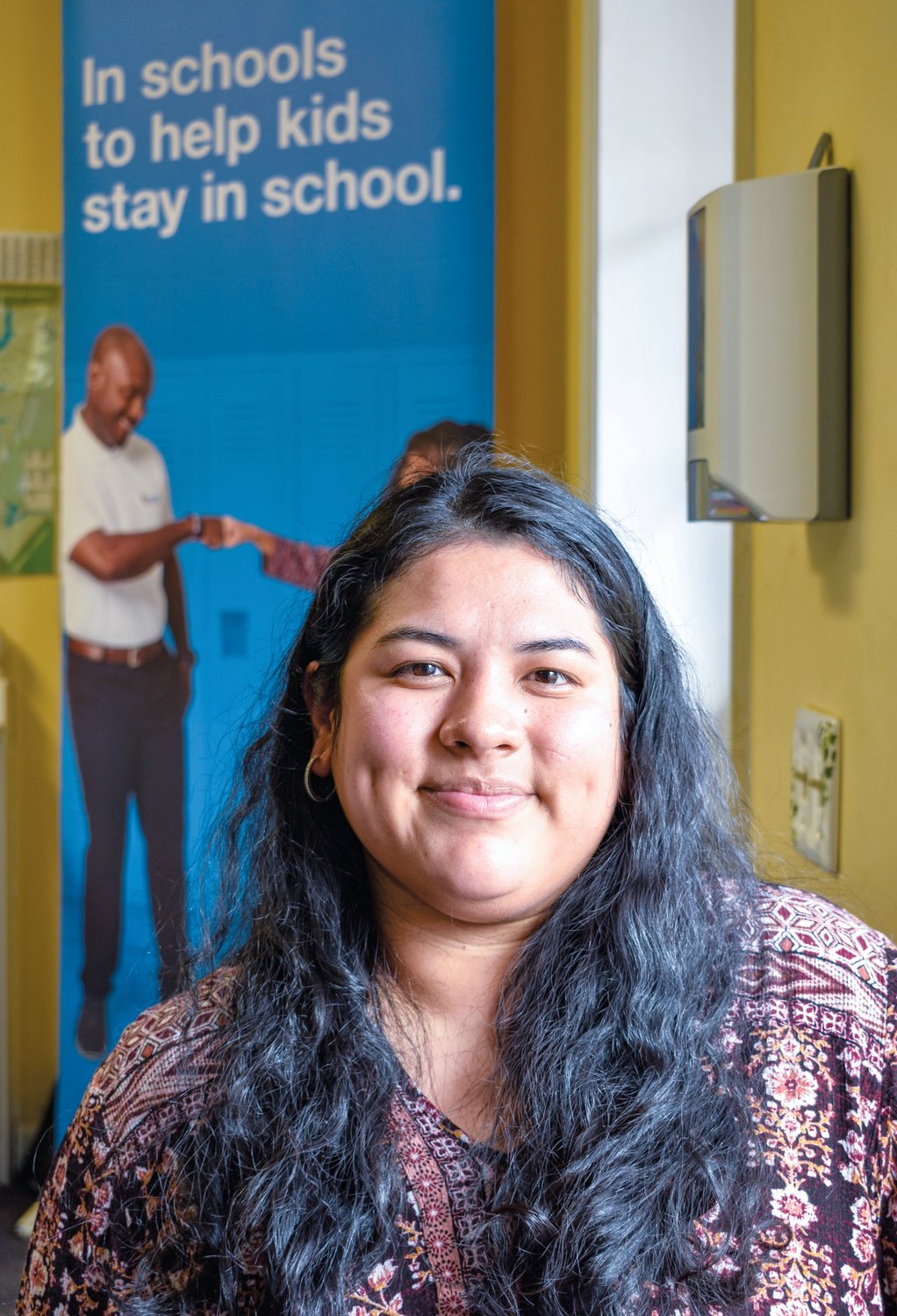 Ilsen Lopez, 25, is CIS-Chatham's first bilingual student support specialist at Chatham Middle School. She started at the organization in February.