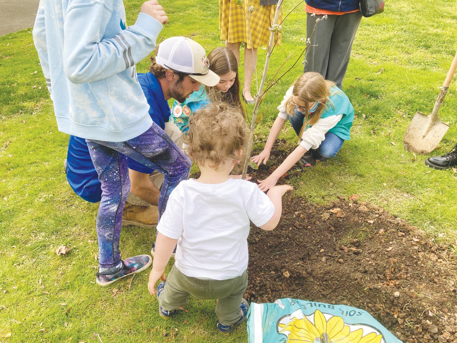 The tree planting event allowed the scouts to give back to their community and the environment.