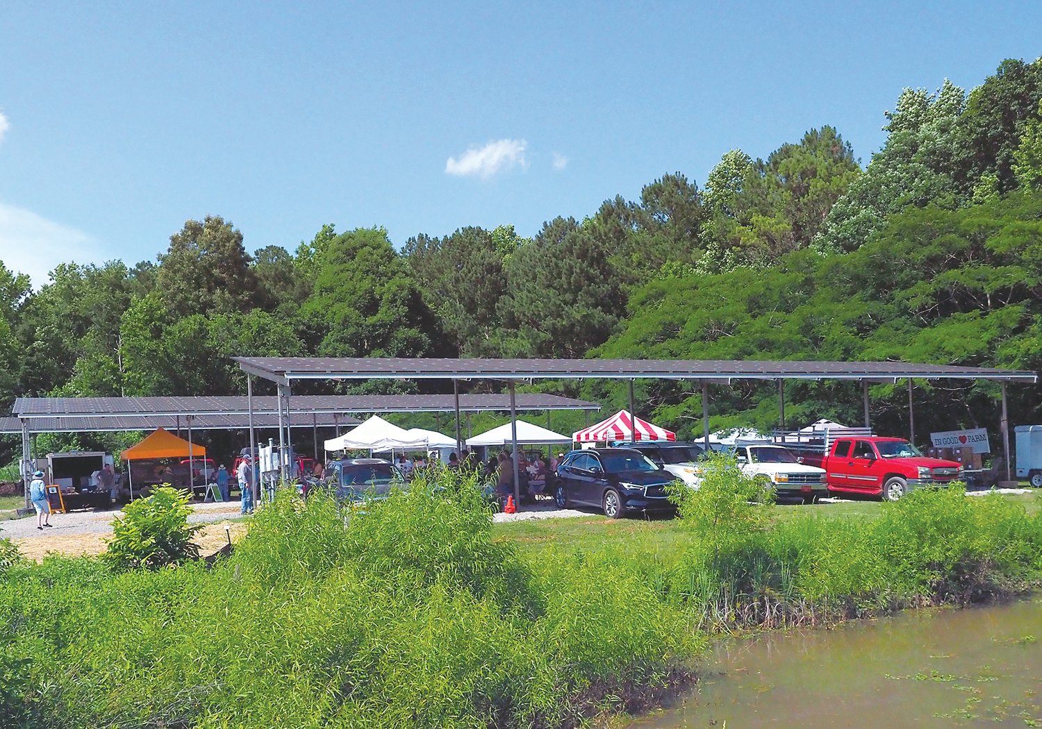 The Plant hosts lots of events, including — as of this month — the Pittsboro Farmers Market.