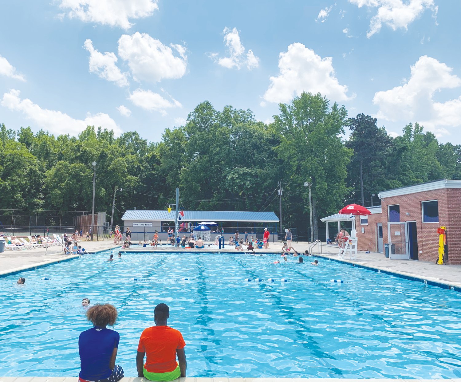 Siler City residents enjoy the sun at Bray Park Aquatic Facility in May 2019. The pool is open to the public every day this summer from 12-6 p.m. with a $5 admission fee.